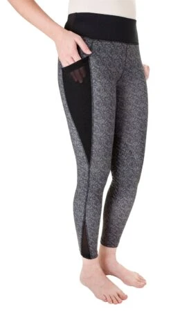 Tuffrider Minerva Camo Tights -Apparel and Gear Shop 100022 16 black gen detail 4