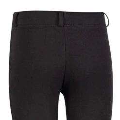 TuffRider Children's Cotton Pull-On Knee Patch Breeches -Apparel and Gear Shop 10010 01 16 black gen detail 3
