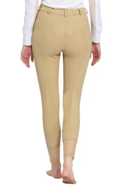 Tuffrider Tiffany Ribbed Breech With Silicone Full Seat -Apparel and Gear Shop 100134 33 17 light 20tan gen model back 4