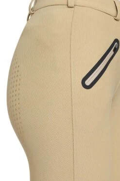 Tuffrider Tiffany Ribbed Breech With Silicone Full Seat -Apparel and Gear Shop 100134 33 17 light 20tan gen model detail 5