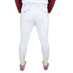 TuffRider Men's Claudio Knee Patch Breeches -Apparel and Gear Shop 100333 White 3