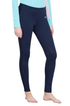 TuffRider Ladies Ventilated Schooling Tights -Apparel and Gear Shop 100426 533 15 navy navy gen model angle 1 c8b3c0ad f225 4748 9170 bb4a799a18d1