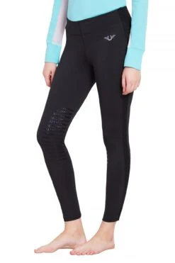 TuffRider Ladies Ventilated Schooling Tights -Apparel and Gear Shop 100426 533 16 black black gen model main front 1 ad3890a0 fc3b 4969 92e2 ff2b5108ee1e