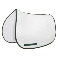 TuffRider Basic All Purpose Saddle Pad With Trim -Apparel and Gear Shop 100557 258 01 14 white hunter gen angle 1