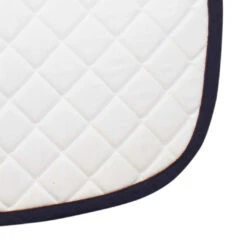 TuffRider Basic All Purpose Saddle Pad With Trim -Apparel and Gear Shop 100557 258 01 15 white navy gen detail 1