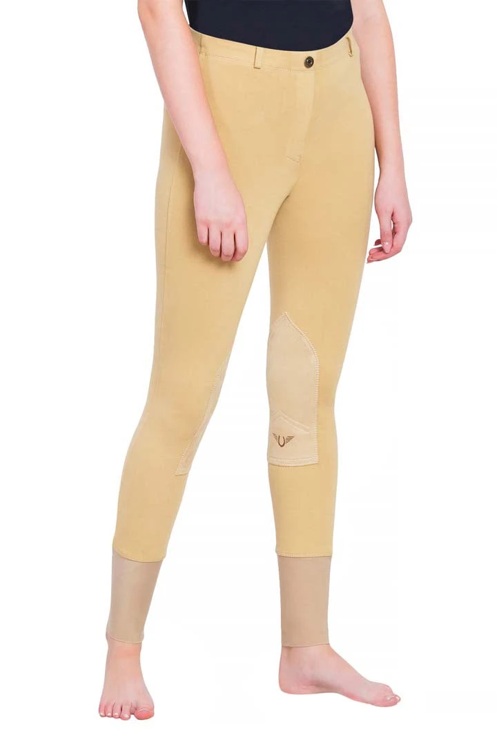 TuffRider Ladies Starter Lowrise Pull-On Knee Patch Breeches 9 TuffRider Ladies Starter Lowrise Pull-On Knee Patch Breeches - Image 9