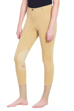 TuffRider Ladies Starter Lowrise Pull-On Knee Patch Breeches 24 TuffRider Ladies Starter Lowrise Pull-On Knee Patch Breeches -Apparel and Gear Shop 100566 479 17 light tan gen model main front 1 3fee0e74 983e 4320 a673 f08c4ceae5bc