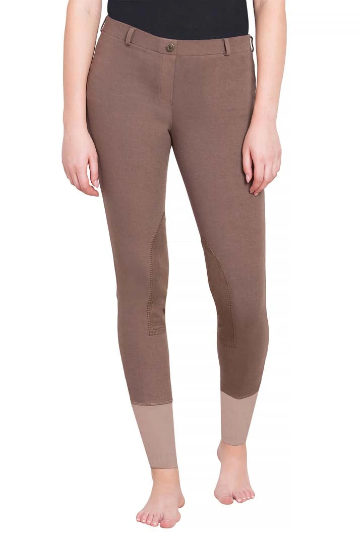 TuffRider Ladies Starter Lowrise Pull-On Knee Patch Breeches 16 TuffRider Ladies Starter Lowrise Pull-On Knee Patch Breeches - Image 16