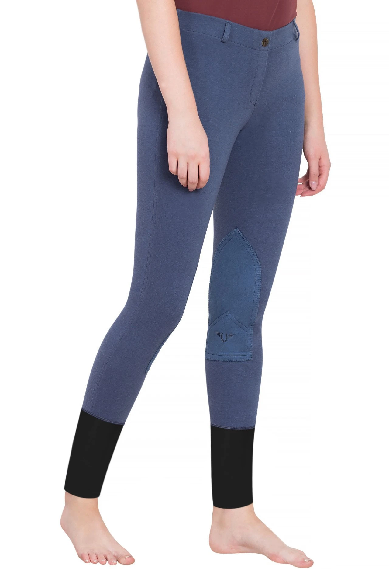 TuffRider Ladies Starter Lowrise Pull-On Knee Patch Breeches 13 TuffRider Ladies Starter Lowrise Pull-On Knee Patch Breeches - Image 13