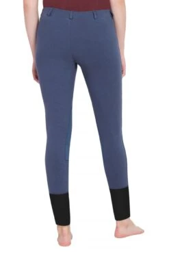 TuffRider Ladies Starter Lowrise Pull-On Knee Patch Breeches 31 TuffRider Ladies Starter Lowrise Pull-On Knee Patch Breeches -Apparel and Gear Shop 100566 479 denim gen back 8
