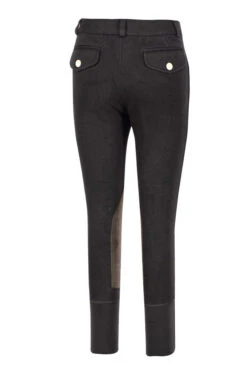 TuffRider Boys Patrol Light Knee Patch Breeches -Apparel and Gear Shop 100603 01 16 black gen back 2
