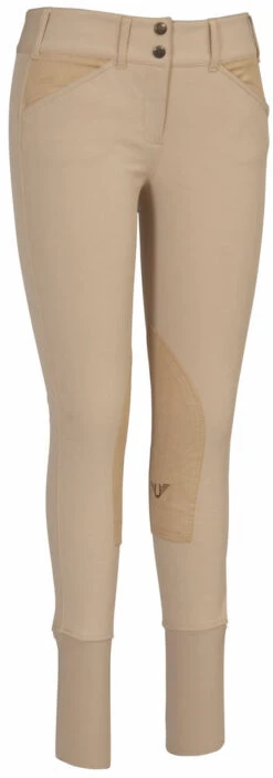 TuffRider Ladies Soft Shell Wide Waistband Knee Patch Breeches 15 TuffRider Ladies Soft Shell Wide Waistband Knee Patch Breeches -Apparel and Gear Shop 100624 443 859 safari gen main front 1