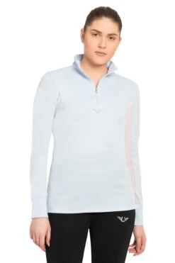 TuffRider Ladies Ventilated Technical Long Sleeve Sport Shirt -Apparel and Gear Shop 100725 484 104 glacierblue gen model main front 1 049783ac 902a 4f2d 96c5 53fe5b29eb28