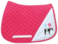 TuffRider I Heart Pony Girl Saddle Pad -Apparel and Gear Shop 100749 622 616 hotpink gen main front 1 2000x 6a87b7eb 3749 4184 831b 7328e7d6a586