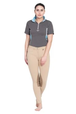 TuffRider Ladies Perfect Knee Patch Breeches -Apparel and Gear Shop 100833 832 859 safari oth 1