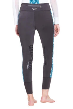 TuffRider Ladies Artemis EquiCool Riding Tights 8 TuffRider Ladies Artemis EquiCool Riding Tights -Apparel and Gear Shop 100900 504 26 charcoal gen model back 1