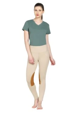 Tuffrider Ladies Taylor Tee Short Sleeve T-Shirt -Apparel and Gear Shop 100965 126 1514 duck 20green oth 1