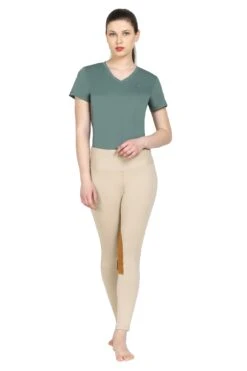 Tuffrider Ladies Taylor Tee Short Sleeve T-Shirt -Apparel and Gear Shop 100965 126 1514 duck 20green oth 2