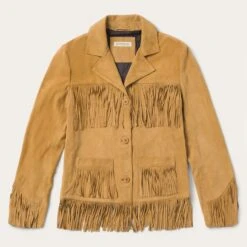Stetson Women's Tan Fringe Suede Jacket