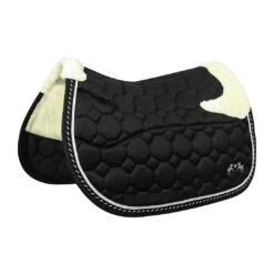 Equine Couture Luxe Saddle Pad With White Sherpa Fleece Lining -Apparel and Gear Shop 110052 16 STD B W 01