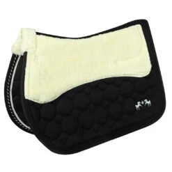 Equine Couture Luxe Saddle Pad With White Sherpa Fleece Lining -Apparel and Gear Shop 110052 16 STDInner