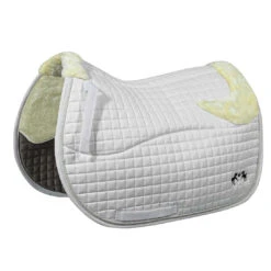 Equine Couture Regal Saddle Pad With White Sherpa Fleece And CoolMax Lining