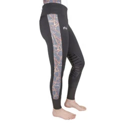 Equine Couture Ladies Red Snaffle Bits Tights -Apparel and Gear Shop 110055 04