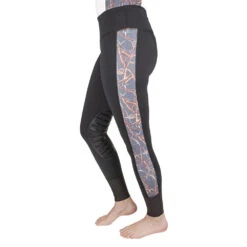 Equine Couture Ladies Red Snaffle Bits Tights -Apparel and Gear Shop 110055 05
