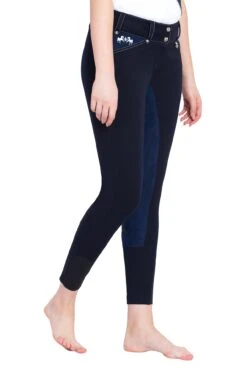 Equine Couture Ladies Blakely Full Seat Breeches -Apparel and Gear Shop 110410 15 navy gen model angle 1