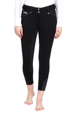 Equine Couture Ladies Blakely Full Seat Breeches -Apparel and Gear Shop 110410 16 black gen model front 2