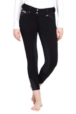 Equine Couture Ladies Blakely Full Seat Breeches -Apparel and Gear Shop 110410 16 black gen model front 4