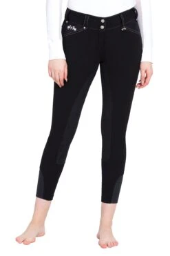 Equine Couture Ladies Blakely Full Seat Breeches -Apparel and Gear Shop 110410 16 black gen model front 5