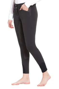 Equine Couture Ladies Blakely Full Seat Breeches -Apparel and Gear Shop 110410 26 charcoal gen model main front 1