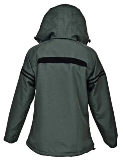 Equine Couture Ladies Farm House Jacket -Apparel and Gear Shop 110752 1518 16 AshGray Black gen back 1