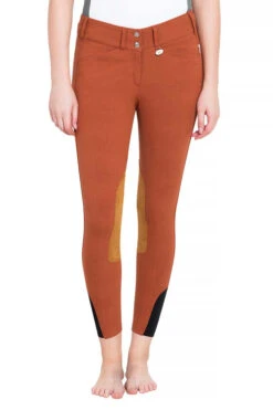 George H Morris Ladies Show Time Knee Patch Breeches -Apparel and Gear Shop 2720 829 1523 ghm rust gen model front 2 650cabe3 4d2b 4e1a ac9f 27ef03a3ae10