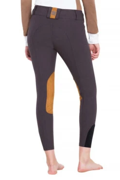 George H Morris Ladies Show Time Knee Patch Breeches -Apparel and Gear Shop 2720 829 26 charcoal gen model back 1