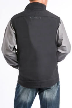 Cinch Men's Softshell Vest W/ Logo -Apparel and Gear Shop 28 MWV1012010 BLK 3