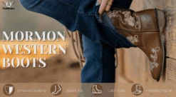 TuffRider Women Mormon Embroidered Leather Square Toe Western Boots -Apparel and Gear Shop 2 1 abe54b71 74e6 491d 80c3 f74870225b82