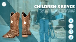 TuffRider Children Bryce Star Embroidered Alligator Printed Square Toe Western Boots -Apparel and Gear Shop 2 7 4be8d0ea 76d5 4fe1 8f1d a7d2bd84d0ae