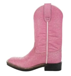 Tuffrider Children's Pink Glitter Western Boot -Apparel and Gear Shop 30202 left view 8bc6bf7f 114c 4ca2 b4b6 7dd9669d3d52