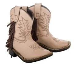TuffRider Youth Tan Fringe Bootie -Apparel and Gear Shop 30206 front angle a63b2474 4b48 4b1f 9dfe d3fc59db189b