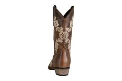 TuffRider Women Mormon Embroidered Leather Square Toe Western Boots -Apparel and Gear Shop 30214 19 5 1