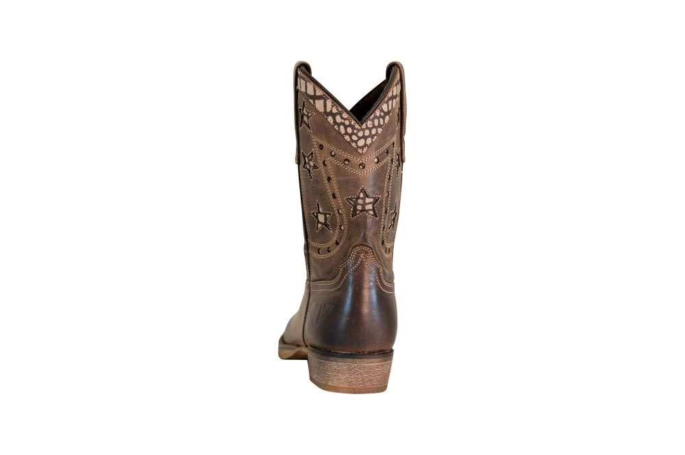 TuffRider Youth Rocky Mountain Star Snake Printed Square Toe Western Boots 5 TuffRider Youth Rocky Mountain Star Snake Printed Square Toe Western Boots - Image 5