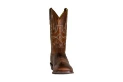 TuffRider Men’s Old Faithful Leather Embroidered Wide Square Toe Western Boot -Apparel and Gear Shop 30226 19 3 1