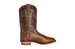TuffRider Men’s Grand Canyon Leather Embroidered Wide Square Toe Western Boots -Apparel and Gear Shop 30227 19 3 1