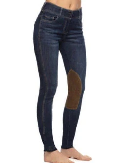 Goode Rider Equestrian Vintage Wash Knee Patch Jean