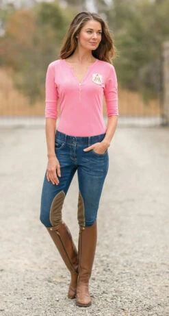 Goode Rider Equestrian Vintage Wash Knee Patch Jean -Apparel and Gear Shop 43 14900 8008 5