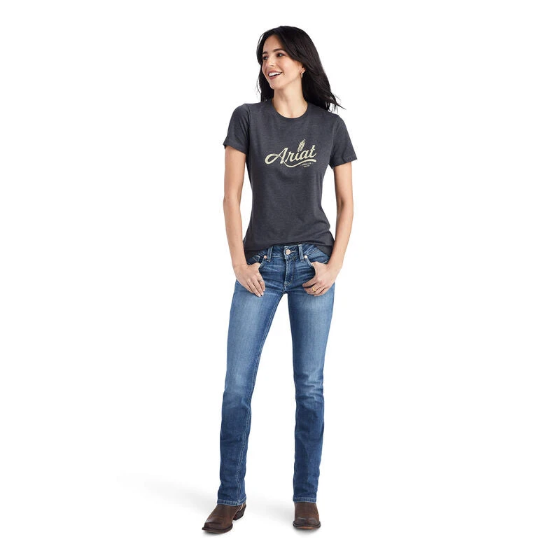 Ariat Women's Ariat Wheat Script SS Tee 3 Ariat Women's Ariat Wheat Script SS Tee - Image 3
