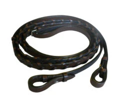 Henri De Rivel Advantage Extra Long Flat Laced Reins -Apparel and Gear Shop 5052 08 australian 20nut gen main front 2