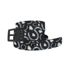 C4 Diamond And Irons Belt W/ Black Buckle